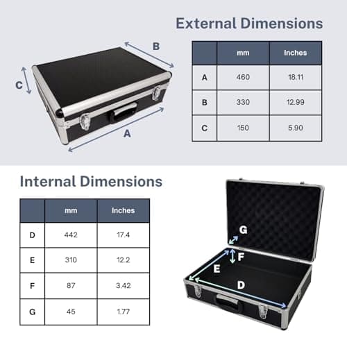 ROC Cases A501 Flight Case 46x33x15cm, Fixed Lid, Pick & Pluck, Hard Case — view 5