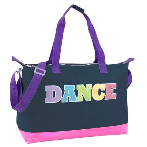 Garment Dance Shoulder Bags for Girls, Teen Dancers, Costumes, Boys | Holographic Glitter Dance Bag for Kids, Dance Rainbow, Every Day