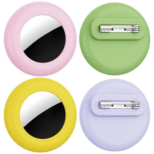 4pack for Apple Airtag Holder Kids, Waterproof Air tag Holder for Kid,Silicone airtag children with Safety Pins for Kids,Elderly,Luggage,Clothing