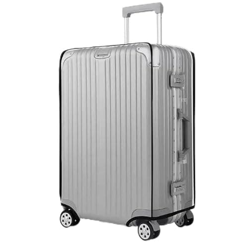 Heryson 30 Inch Clear PVC Luggage Cover, Transparent Suitcase Protector with Bottom Protection, Anti-Scratch & Anti-Dyeing for Travel, Business & Daily Use