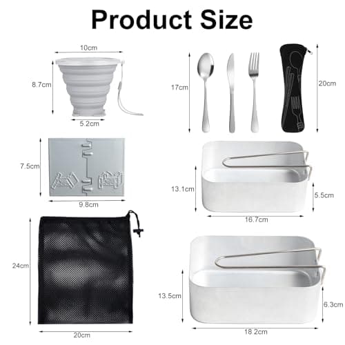 Camping Mess Tin,Mess Tins for Camping Suitable For Festivals & Outdoor — view 6