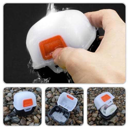 HOMOBABE Portable White Headlight Storage Box for Camping – Small Reusable Plastic Headlamp Container Anti-Scratch Design, Convenient Survival Headlight Case for Outdoor Hiking and Travel — view 6