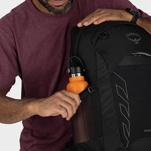 Osprey Men's Talon 22 Lightweight Hiking Backpack, Black/Coal Grey, One Size — view 2