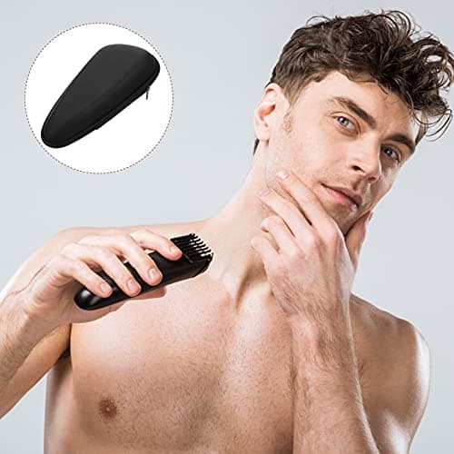 minkissy Portable Carrying Case for Beard Trimmer Shockproof Travel Pouch with Zipper Wear-Resistant Protector for Men Stylish Design for Travel Storage — view 2