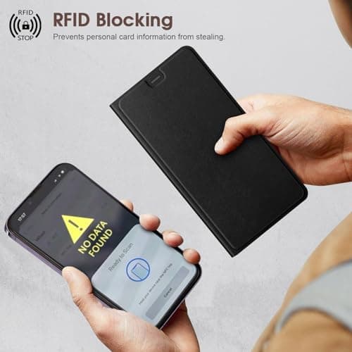 Fintie Flip Wallet Kickstand Case for 6.13" Onyx BOOX Palma, Black — view 6