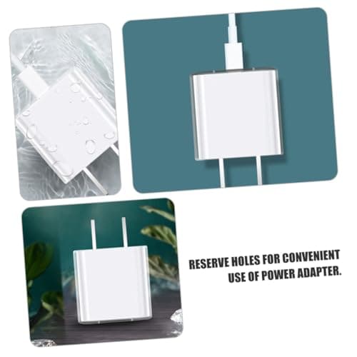 DECOMELODY 2pcs Tpu Power Adapter Protective Cover for Breathable Scratch-resistant Charging Case with Impact Protection Lightweight Transparent Shell — view 4