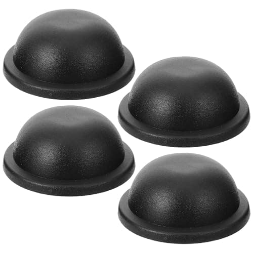 OFFIGAM DIY Accessories 4pcs Black Round Plastic Bag Feet for Backpack Trolley Base and Suitcase Repair