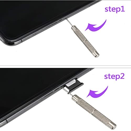 AYWFEY 4 Pcs SIM Card Removal Openning Tool Tray Eject Pins Needle Opener Ejector Compatible with All iPhone iPad HTC Samsung Galaxy Cell Phone Smartphone Watchchain Link Remover — view 3