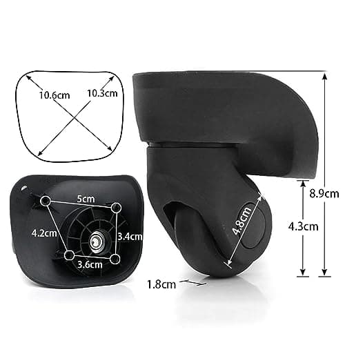 GUGULUZA Replacement Luggage Wheel Repair Travel Suitcase Parts Wheels,Couple (GW041-2D) — view 2