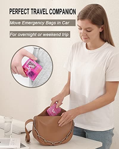 4 Pack Pill Case Portable Small Weekly Travel Pill Organizer Portable Pocket Pill Box Dispenser for Purse Vitamin Fish Oil Compartments Container Medicine Box — view 2