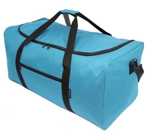 Large 110L Travel Duffel Bag Black Holdall Sports Gym Camping Luggage