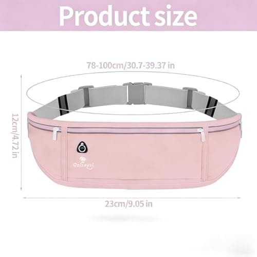 QZLSAYSL Running Belt, Pink Running Belt，Waterproof，Pink — view 2