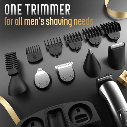Ufree Beard Trimmer Men, Waterproof Cordless Electric Razor Shaver, Silver — view 6