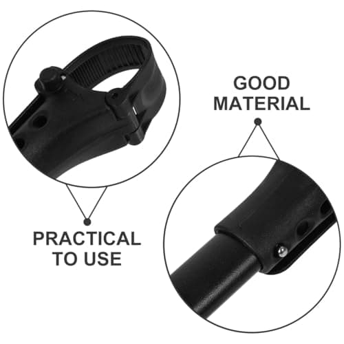 RORPOIR Universal Twin Baby Stroller Connector Adjustable Pushchair Connectors for Double Prams Lightweight Durable Outdoor Stroller Adapters Easy Installation Black — view 6