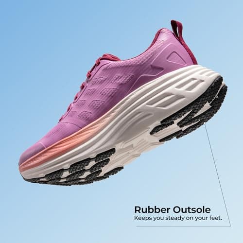 NORTIV 8 Women's Walking Shoes Running Tennis Sneakers,Purple,6 — view 4