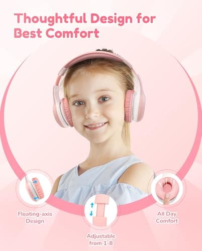 EarFun K2 Kids Headphones Wireless with Mic 45H Playtime, Volume Limit — view 4