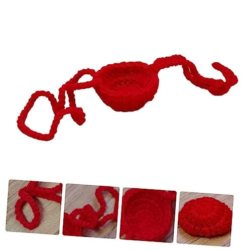 SOLUSTRE Red Woven Wool Nose Guard for Outdoor Travel and Camping, Multi-purpose Nose Cover, Easy to Carry Protective Nasal Cover for Cold Weather and Dust Safety — view 6