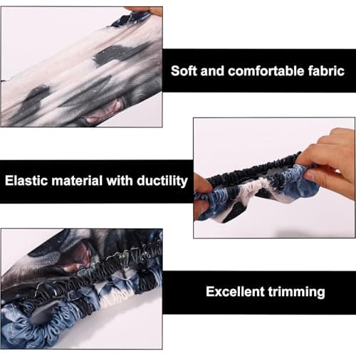 Sinbana 4pcs Ski Snowboard Goggle Cover Sleeve, 4 Wild Animal Styles Ski Goggle Covers to Protect Lens from Scratch and Dust Travel Storage Accessories for Adults Kids — view 4