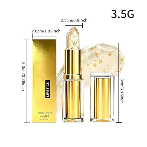 Lip Moisturiser - Colour Changing Non-Adhesive Tinted Makeup | Shine Jelly Lipstick Lip Gloss | for Women Girls Daily Office Travel Party Wedding Birthday — view 6