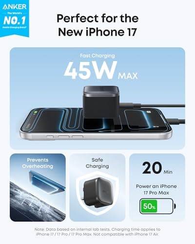 Anker Nano 45W USB C Charger, GaN, Fast Charging with Foldable Type C plug — view 2