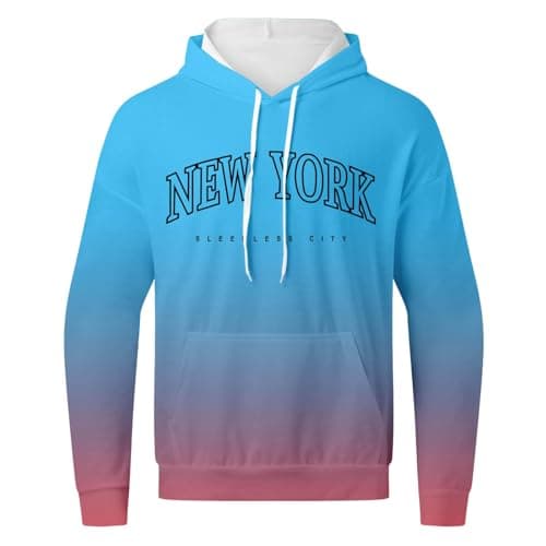 Mens Activewear Travel Hoodie Full Set 2 Piece Sweatsuit, Sweatshirt Suit Track Suits Men's Workout Top & Bottom Sets Tracksuit Jumper Jumpers for Men Uk Tracksuits Sport Sports Sky Blue XL — view 4