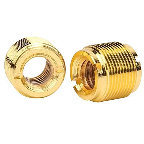 Universal Microphone Adapter, Universal Gold Metal 2 Pack for Mic Clip, 5/8 to 3/8 Inch Thread Adapter for Podcasters, Streamers, Studio Recording, Home Use — view 5