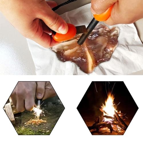 Fire Starter Kit Flint, Steel Survival Steel Outdoor Emergency Survival — view 2
