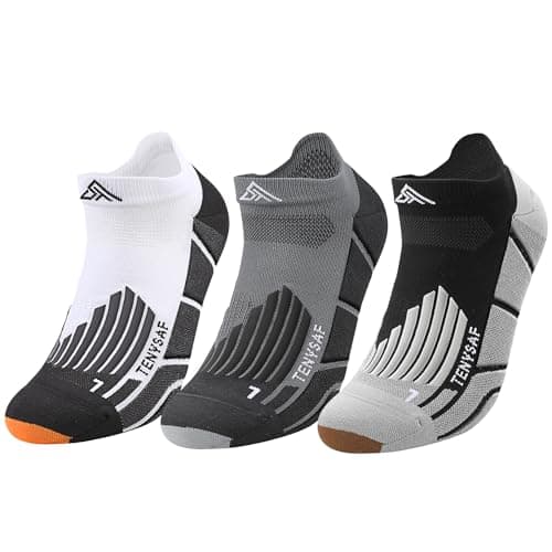 Lounwee Compression Low-Cut Running Socks: 2-zone Target Support for Muscle
