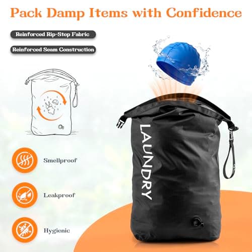 CANBOX Travel Laundry Bag, Vacuum Compression Dirty Clothes Travel Bag — view 3