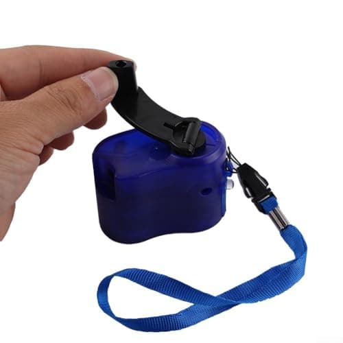 Phone Charger, Portable Hand Crank Charger, Portable Mobile Phone Charger, USB Port Charger Power Bank, For Outdoor Hiking Camping Manual Power Supply(Blue) — view 3