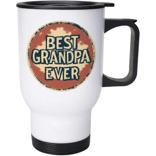 Azeeda 'Best Grandpa Ever ' Travel Mug - 400ml (14oz) (MG00084822)