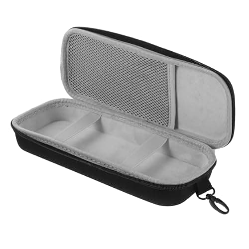 TOGEVAL Portable Handheld Microphone Storage Bag EVA Hard Case with Zipper Dual Mic Compartment Lightweight Travel Case Compatible with Jbl ES for Music Events