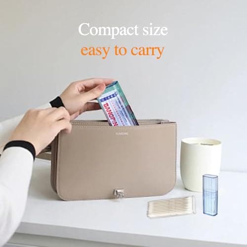 Portable Cotton Bud Holder & Toothpick Holder, 2 Pack Travel Organizer — view 6