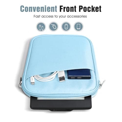 TiMOVO 6-7 Inch eReader Sleeve Bag, Baby Blue — view 6