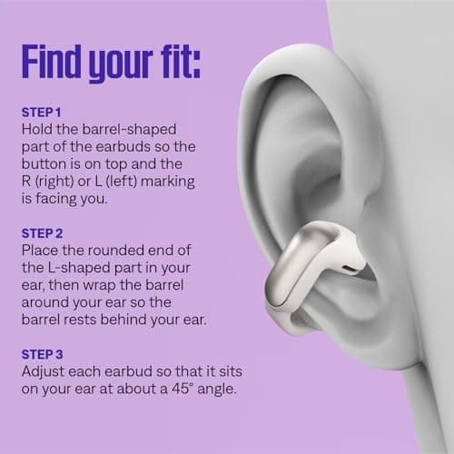 Bose Ultra Open Bluetooth Earbuds with OpenAudio Technology, Open Ear Wireless Earbuds, Up to 48 Hours of Battery Life, Driftwood Sand - Limited Edition — view 5