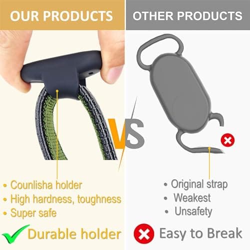 Counlisha Silicone Holder for Galaxy smarttag2 for Dog Collar, Slim Rubber Cover for pet Accessories, Secure case for Samsung tag 2 (2023) Tracker for cat,Bag,2 Pack — view 2