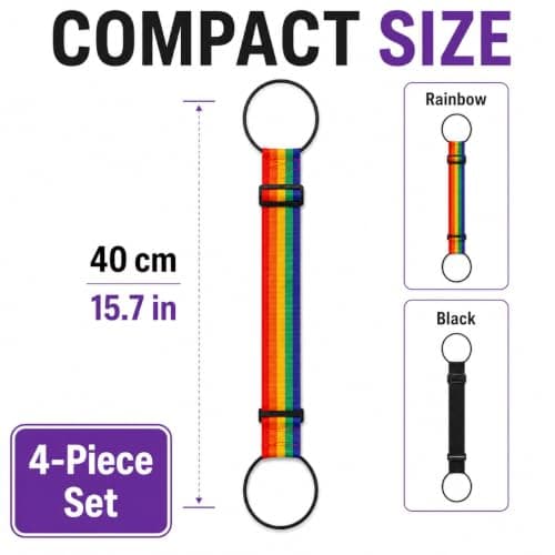Kynoz 4PCS Luggage Connector Straps for Suitcases, Adjustable Travel Straps — view 2