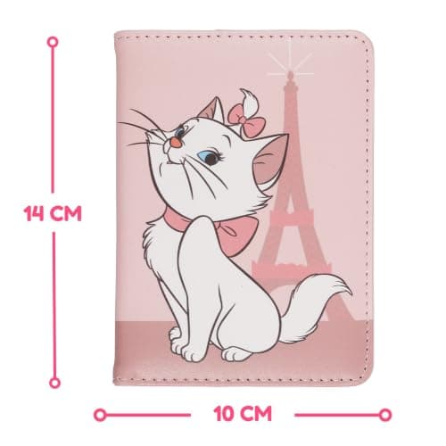 Disney Aristocats Cat Eiffel Tower Pink Travel Accessory Passport Holder for Holidays, Airport — view 6