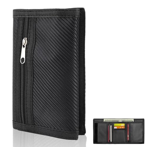 Slim Wallets for Men UK Minimalist Thin Compact RFID Blocking Soft Secure Credit Card Holder Holds up to 6 Cards and Bank Notes Gifts for Travel Men Fathers Boyfriends Birthday Carbon Black