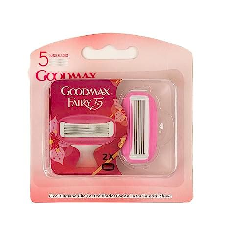 Goodmax Fairy Mini Lady Razor - Travel Size With Case - 5 Nano Blade - Moisture Bar Strip Dual Lubrication (Replacement Cartidge) — view 3