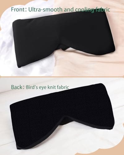 100% Blackout Eye Mask for Sleeping - Sleep Mask with Warm and Cool Dual Sensing - Ultra Soft Sleep Masks - Gifts for Women and Men — view 2