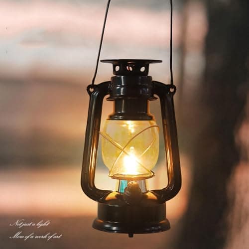 CUTEBAOO solar Lights Outdoor Garden, Hanging Flickering Metal Antique Lantern Solar Lights,Solar Vintage Lantern 4 Packs,Decor Gifts for Women Mom Grandma — view 2