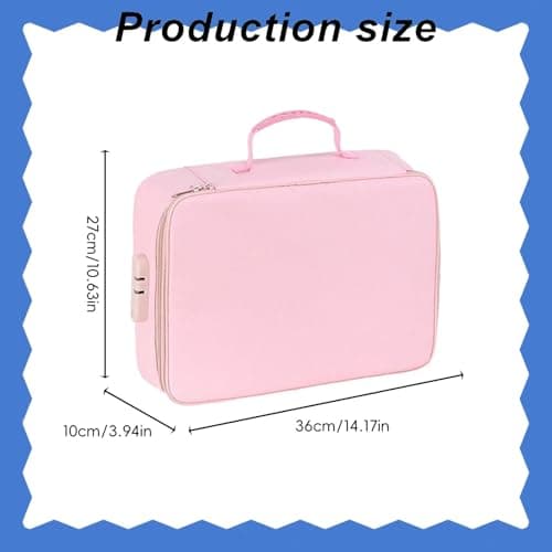 HMifjUM Fireproof Document Box, Waterproof File Organiser Box, Safe Portable Home Fire Lockable Storage Boxes, Collapsible Travel Document Holder, File Storage Boxs with Inserts Bags and Zipper (PK) — view 2