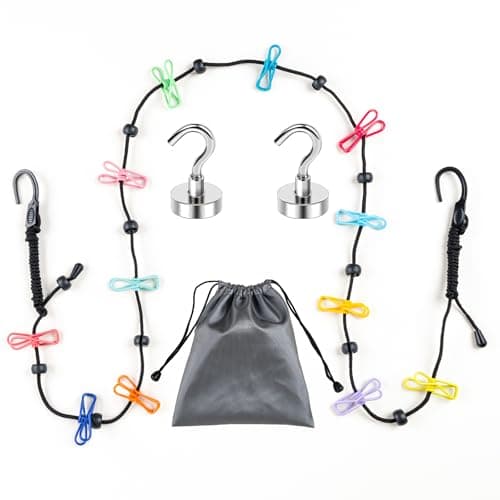No Sag Magnetic Clothesline with 120lb Strong Magnets for Cruise Ship Cabin