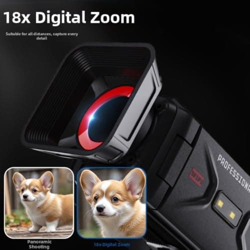 4K Digital Video Camera WiFi 3-Inch Screen Flip — view 5