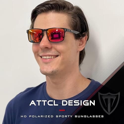ATTCL Luxury Fibra De Carbon Polarised Sunglasses Mens for Driving UV400 — view 5