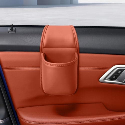 Car Door Cup Holder - 4.13 Inch Faux Leather Drink — view 3