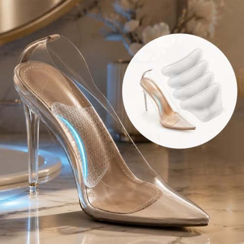Cosblisvia Plantar Fasciitis Support Foot Support Plantar Fasciitis Heel Pain Relief 2 Pairs for Women Men Nurses Office Walking Travel Shoes Sandals Boots 0.35 Inch — view 4