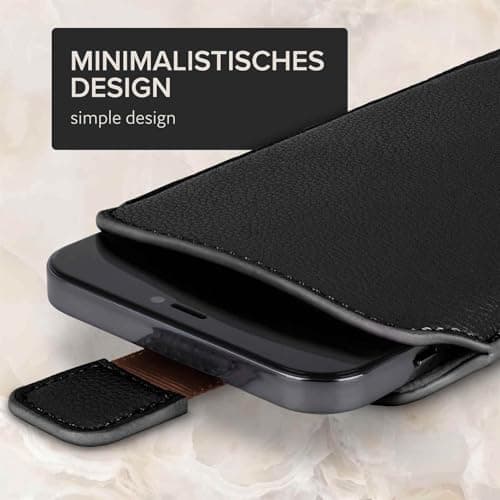 ONEFLOW Liberty Case for Nokia 235 4G (2024) Mobile Phone Slip-in Case with Pull-Out Function, PU Leather Mobile Phone Case, Protective Case with Tab, Sleeve Case for Insertion, Black — view 5
