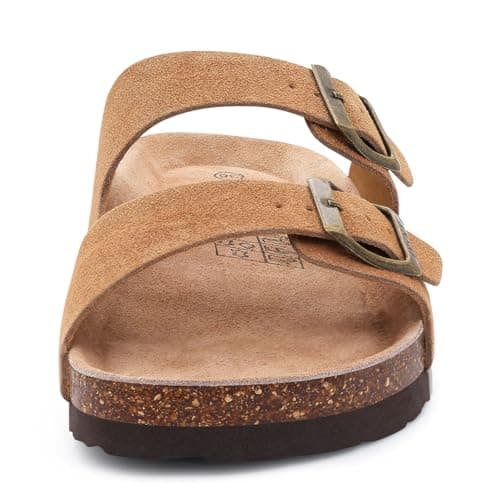 ODOLY Unisex Comfortable Cork Footbed Slide Sandals with Arch Support — view 4